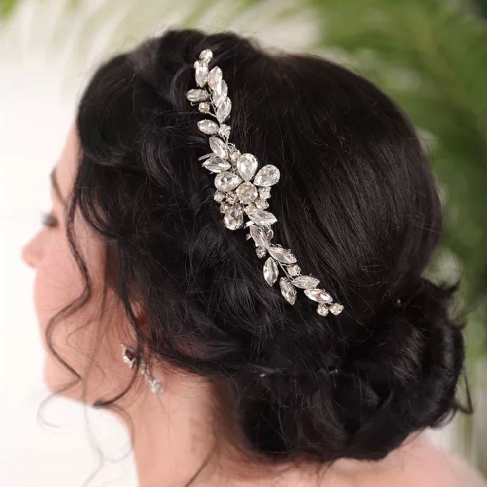 Silver Bridal Hair Comb
